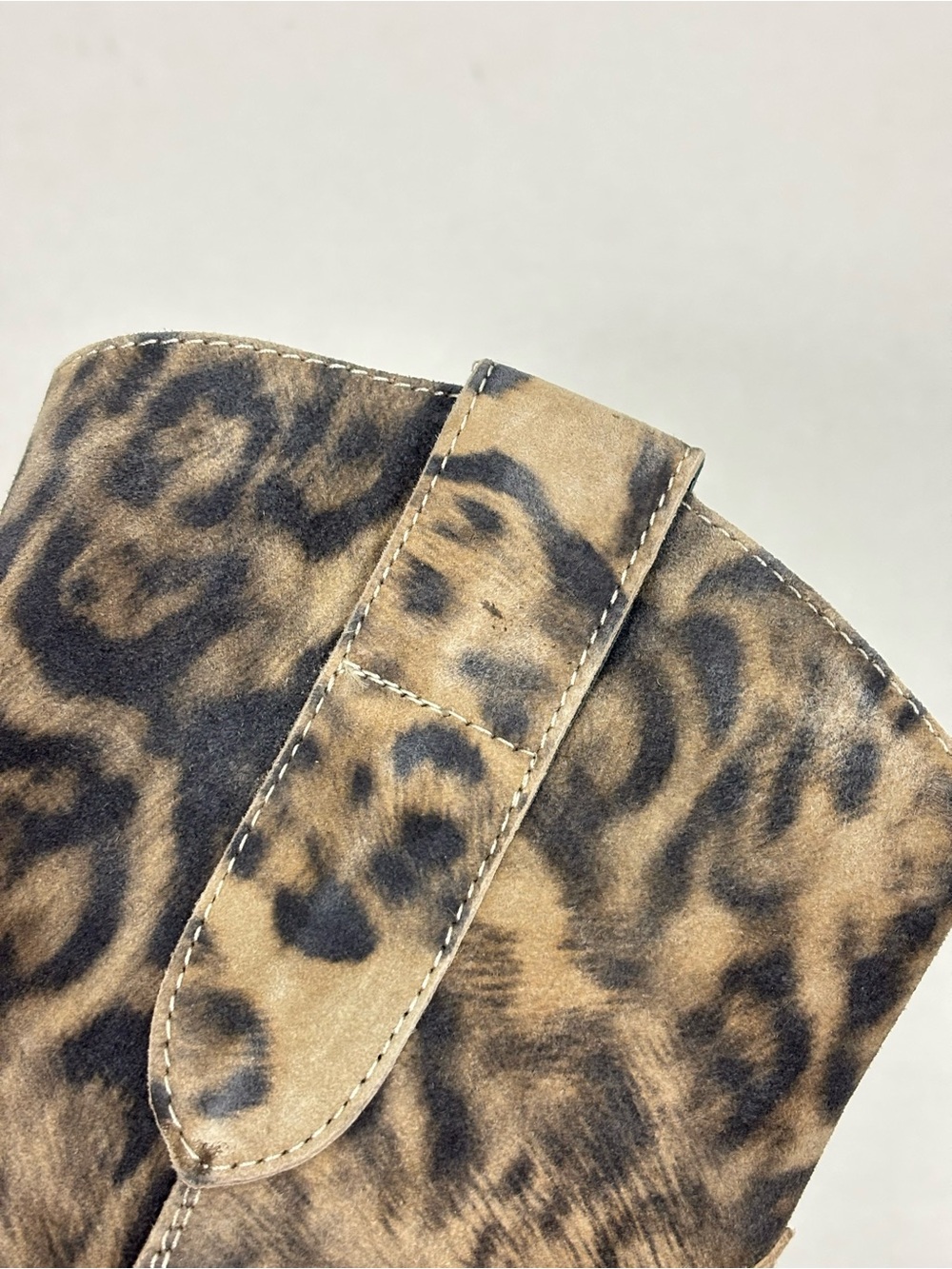 NEW Free People Cat Nap Cowboy Boots in Leopard Suede Size 7.5 - Picture 9 of 15